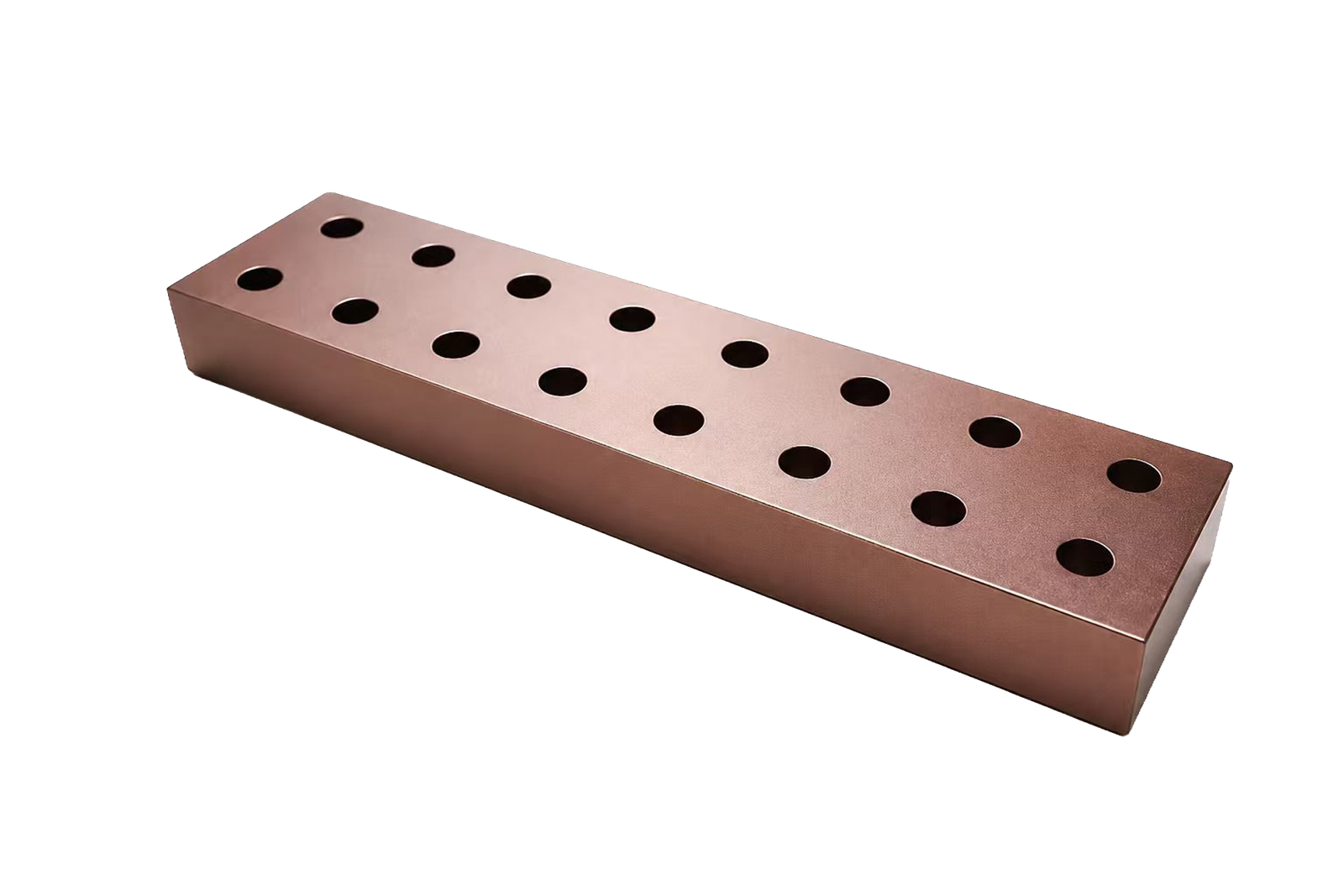 Rose Bronze Bassoon Reed Drying Rack cutout on a transparent background.